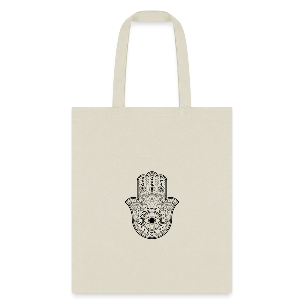 Single Hamsa Tote Bag - natural