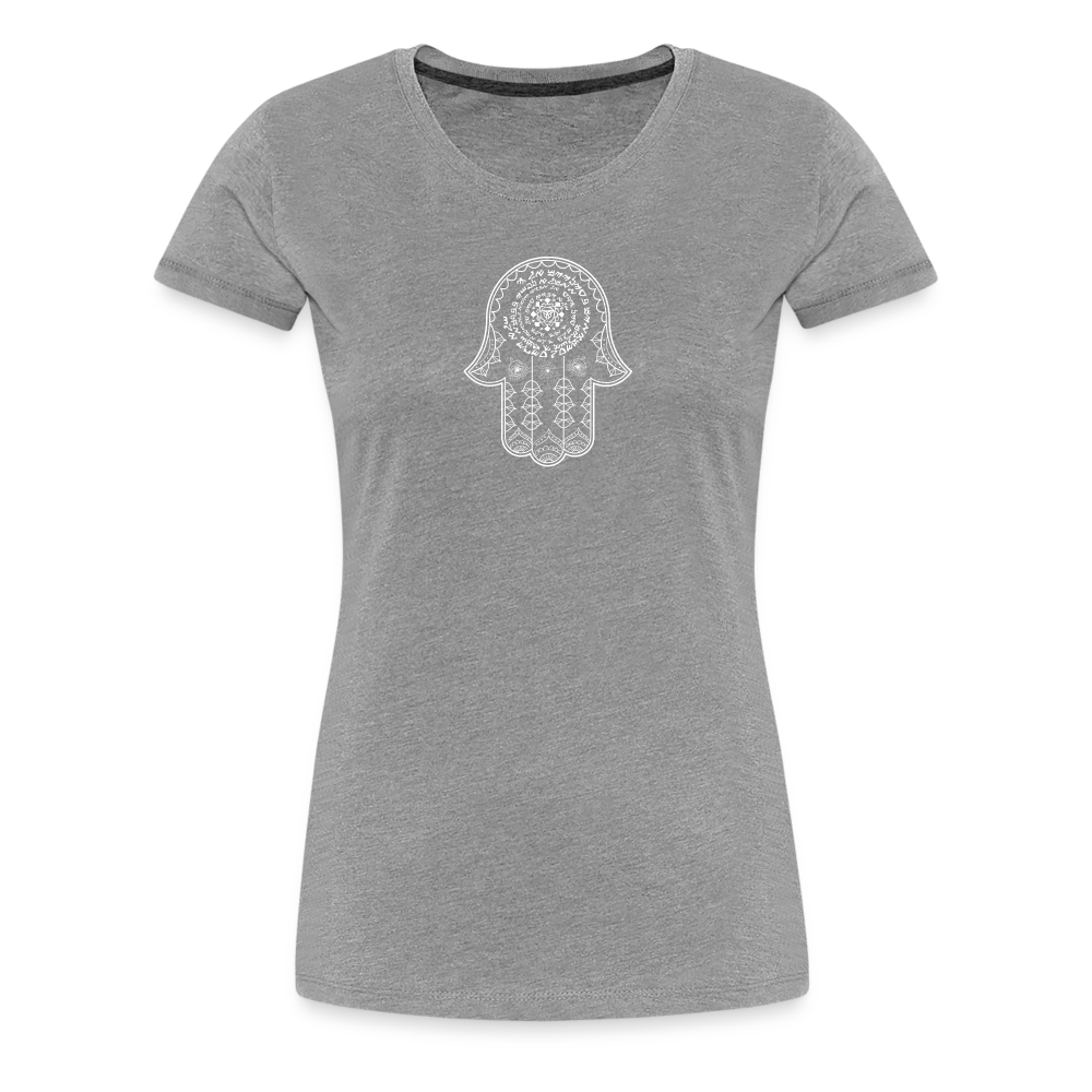 Hamsa Spell Womens T-Shirt - heather gray