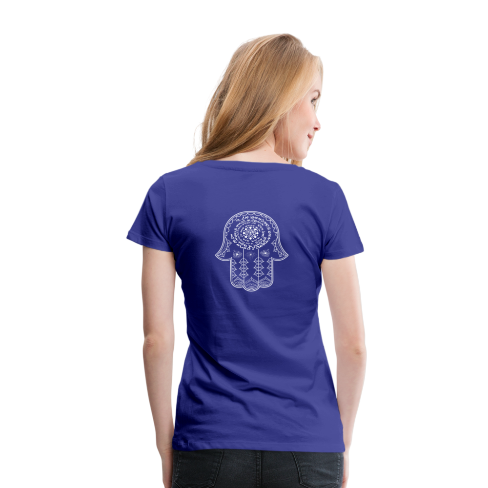 Hamsa Spell Womens T-Shirt - royal blue