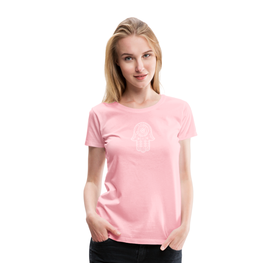 Hamsa Spell Womens T-Shirt - pink