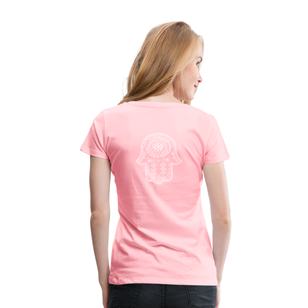 Hamsa Spell Womens T-Shirt - pink