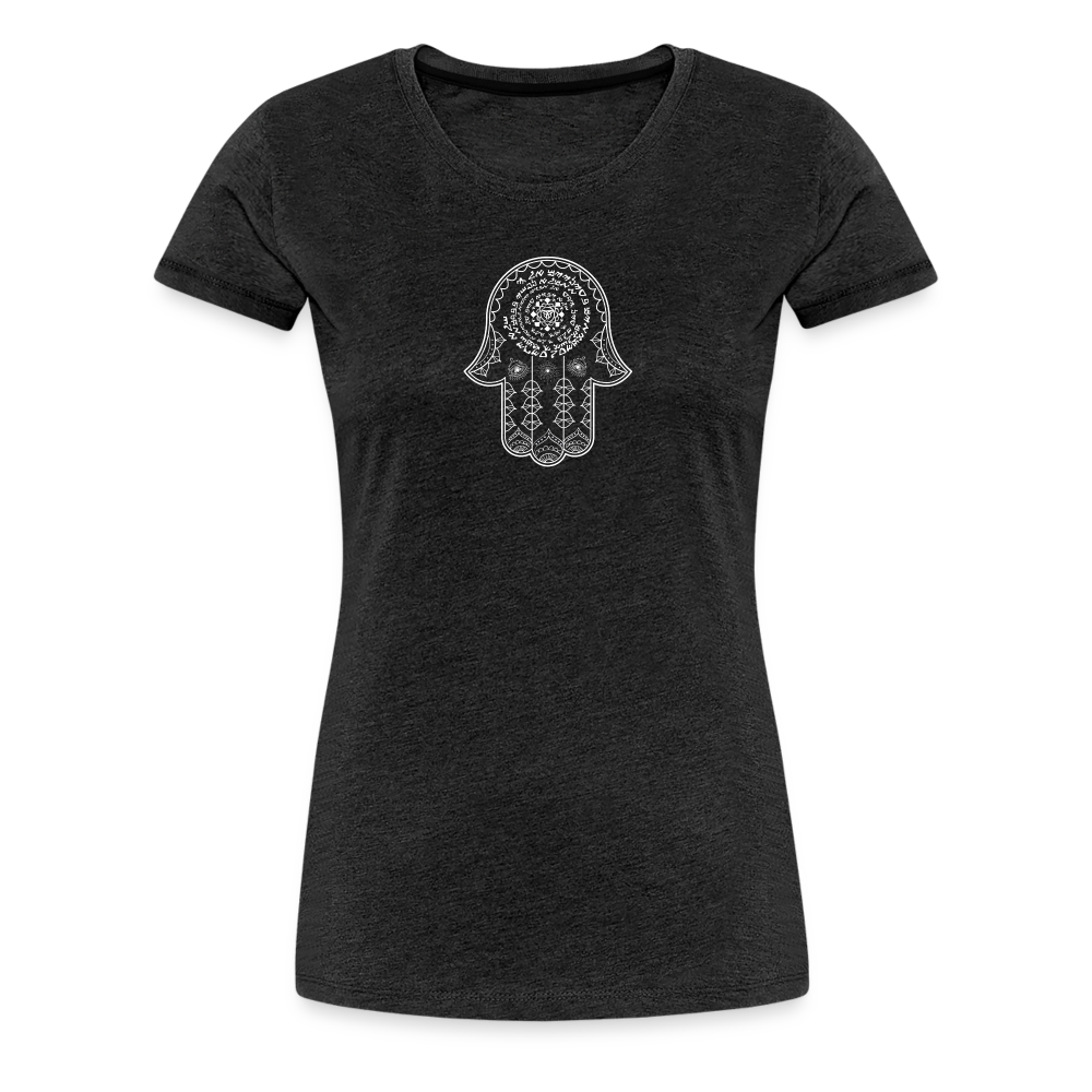 Hamsa Spell Womens T-Shirt - charcoal grey