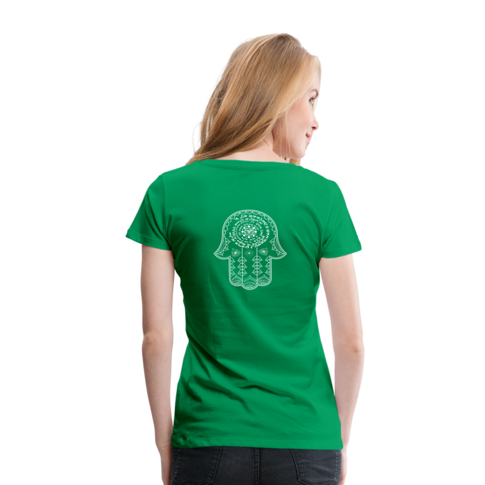 Hamsa Spell Womens T-Shirt - kelly green